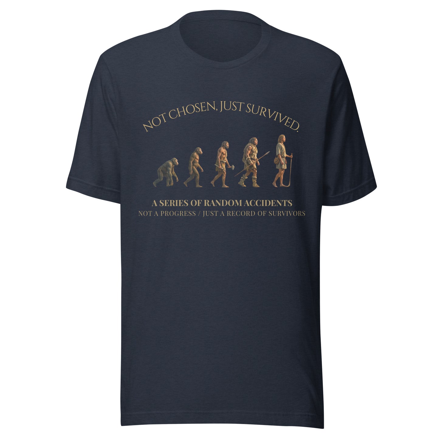 人類進化論 コンフォートTシャツ -THE HUMAN LEGACY-